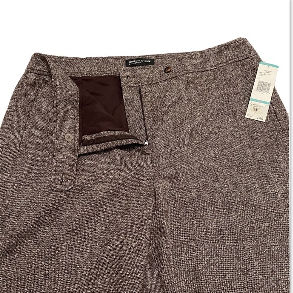 New York Collection Women’s Pants Brown Wool SZ 16 - Picture 6 of 8